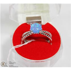#63-AUSTRALIAN FIRE  OPAL GEMSTONE RING