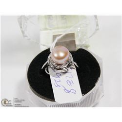 #90-GENUINE PURPLE AKOYA PEARL RING
