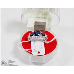 #85-BLUE SAPPHIRE GEMSTONE RING