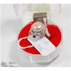 #92-GENUINE PURPLE AKOYA PEARL RING