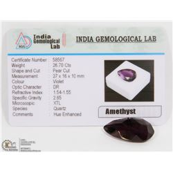 #51-PURPLE AMETHYST GEMSTONE 26.70CT