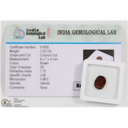 #59-NATURAL HESSONITE GEMSTONE 3.20CT