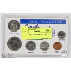 UNCIRCULATED COIN SET 1983