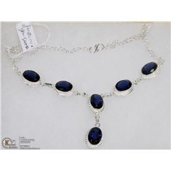 #30-TANZANITE GEMSTONE NECKLACE