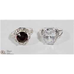 LOT OF TWO FASHION RINGS