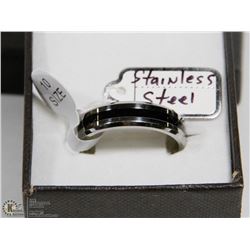 STAINLESS STEEL RING SIZE 10.