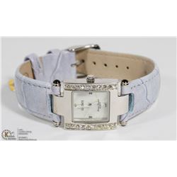 DUFONTE QUARTZ WATCH LIGHT BLUE STRAP.