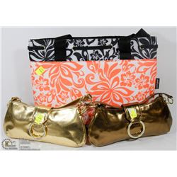 INSULATED LUNCH BAG SOLD WITH TWO GOLD TONE