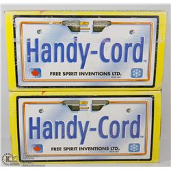 LOT OF TWO HANDY CORD FRONT LICENSE PLATES