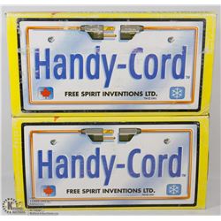 LOT OF TWO HANDY CORD FRONT LICENSE PLATES