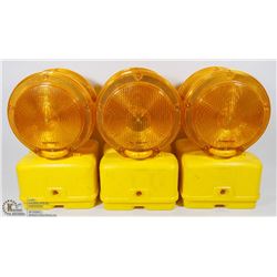 LOT OF 6 YELLOW CONSTRUCTION LIGHTS