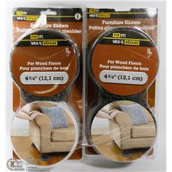 TWO 16PC FIX IT FURNITURE SLIDERS