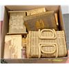 Image 1 : BOX OF WOOD CONTAINERS AND BASKETS