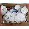 Image 1 : BOX OF ASIAN BLUE & WHITE DISHWARE