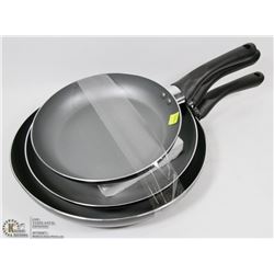 LOT OF THREE FRYING PANS