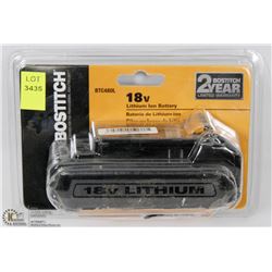 BOSTITCH 18V LITHIUM ION BATTERY