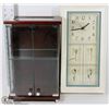 Image 1 : BULOVA CLOCK WITH GLASS DISPLAY CABINET