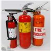 Image 1 : LOT OF 3 FIRE EXTINGUISHERS