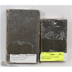 PAIR OF 1918 & 1915 COMMON PRAYER BOOKS