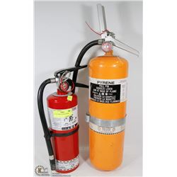 LOT OF 2 FIRE EXTINGUISHERS