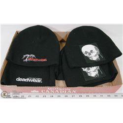 LOT OF 7 NEW DEADWEAR TOQUES.