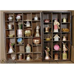 FLAT OF METAL AND WOOD MINIATURES