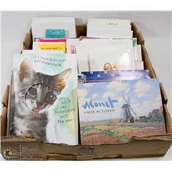 FLAT OF ASSORTED HOLIDAY AND GREETING CARDS