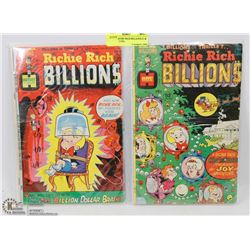 SET OF 2 RICHIE RICH BILLIONS #1 & #2 COLLECTORS