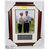 Image 1 : FRAMED JACK NKLAUS & TIGER WOODS LTD ED NUMBERED