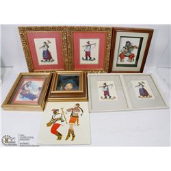 BIN OF ASSORTED CROSS STITCH ART