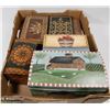 Image 1 : FLAT OF 6 DECORATIVE WOOD BOXES