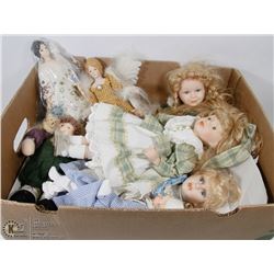 BOX OF PORCELAIN DOLLS