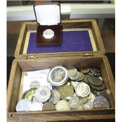 ESTATE BROWN ETCHED WOOD BOX