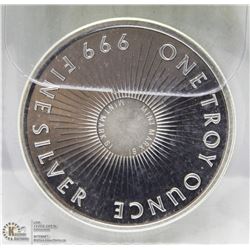 SUNSHINE MINT .999 TROY OUNCE SILVER ROUND.