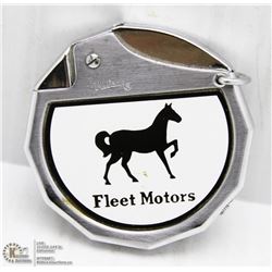 FLEET MOTORS PROMOTIONAL ADVERTISING LIGHTER.