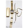 Image 1 : LOT OF VINTAGE GOLD PLATED WATCHES & LIGHTER.