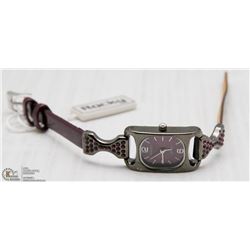 NEW ROCKY PURPLE CRYSTAL WATCH WITH NEW