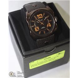 OMAX STAINLESS STEEL BACK WATER RESISTANT BROWN