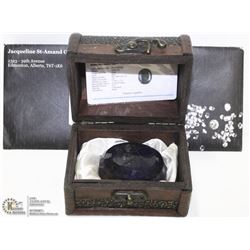 1155 CT NATURAL SAPPHIRE IN BOX W/CERTIFICATE