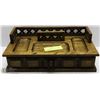 Image 2 : MEN'S WOOD JEWELLERY BOX W/CONTENTS