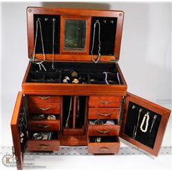 LARGE ESTATE JEWELLERY CHEST INCLUDES 75+ ESTATE