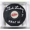 Image 1 : DETROIT RED WINGS TED LINDSEY HHOF 66 SIGNED