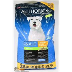 AUTHORITY CHICKEN & RICE 38LB ADULT DOG FOOD