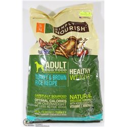 SIMPLY NOURISH TURKEY & RICE 30LB ADULT DOG FOOD