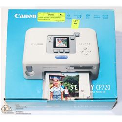 CANON SELPHY CP720 COMPACT PHOTO PRINTER.