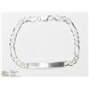 Image 1 : 7) STERLING SILVER MEDICAL CHAIN BRACELET