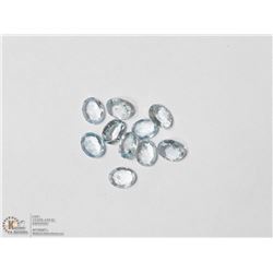 25) GENUINE AQUAMARINE GEMSTONES