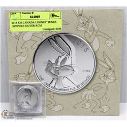 2015 #20 CANADA LOONEY TUNES .999 PURE SILVER RCM