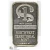 Image 1 : 1 TROY OUNCE .999 FINE SILVER
