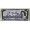 Image 1 : 1954 $5 BANK OF CANADA BANK NOTE BEATTIE/COYNE